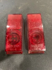 Ford 11A-A Duolamp tail light lens  Stimsonite 41 One Pair