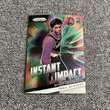 Scoot Henderson 2023-24 Panini Prizm RC Instant Impact Insert #9 Trail Blazers