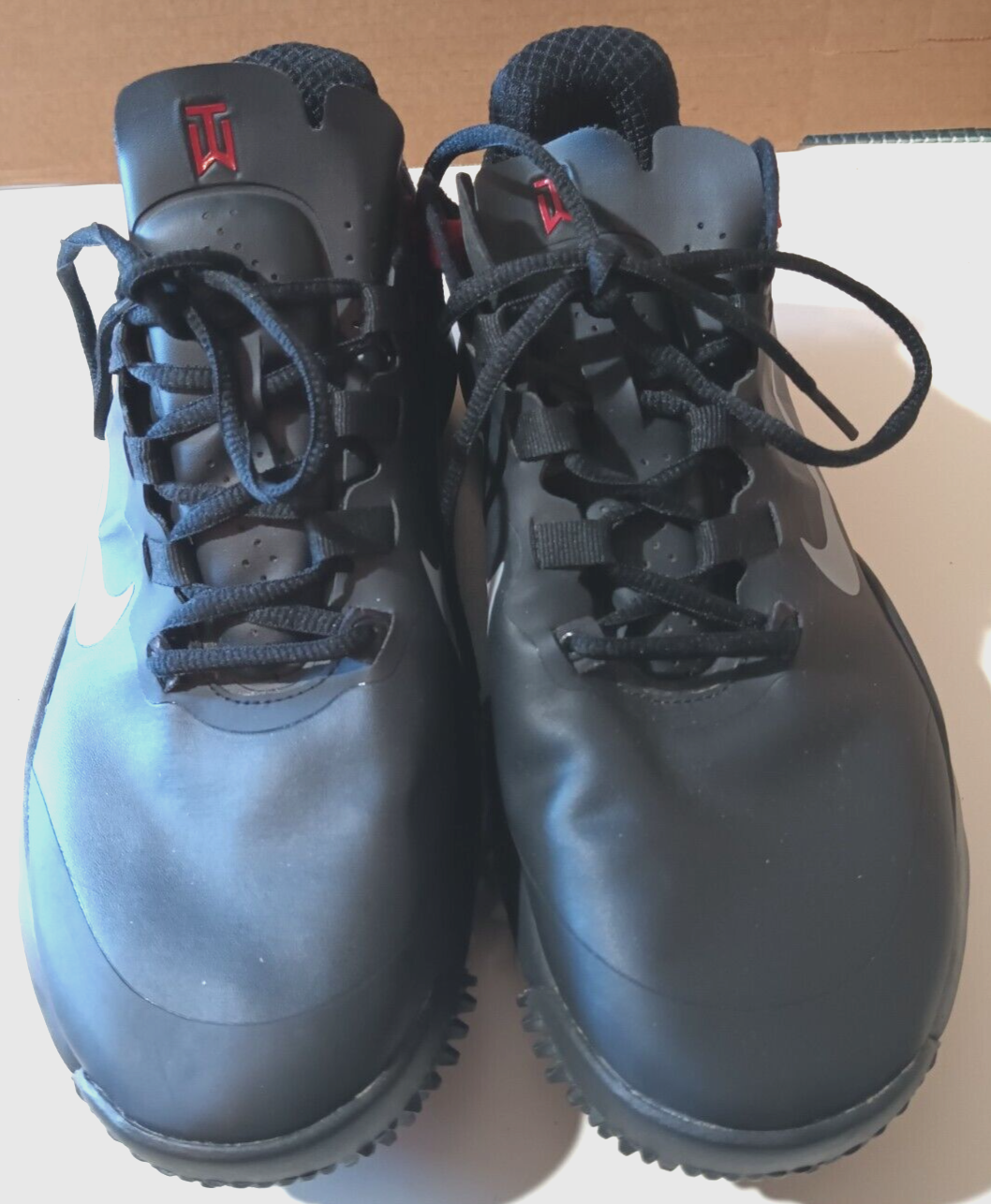 Nike Tiger Woods TW13 Golf Shoes Mens Size 8.5 Wide Black 536355001 eBay