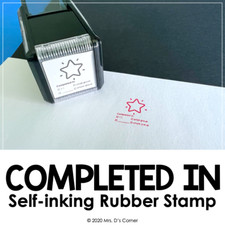 Completed in Self-inking Rubber Stamp  Mrs. D's Rubber Stamp Collection