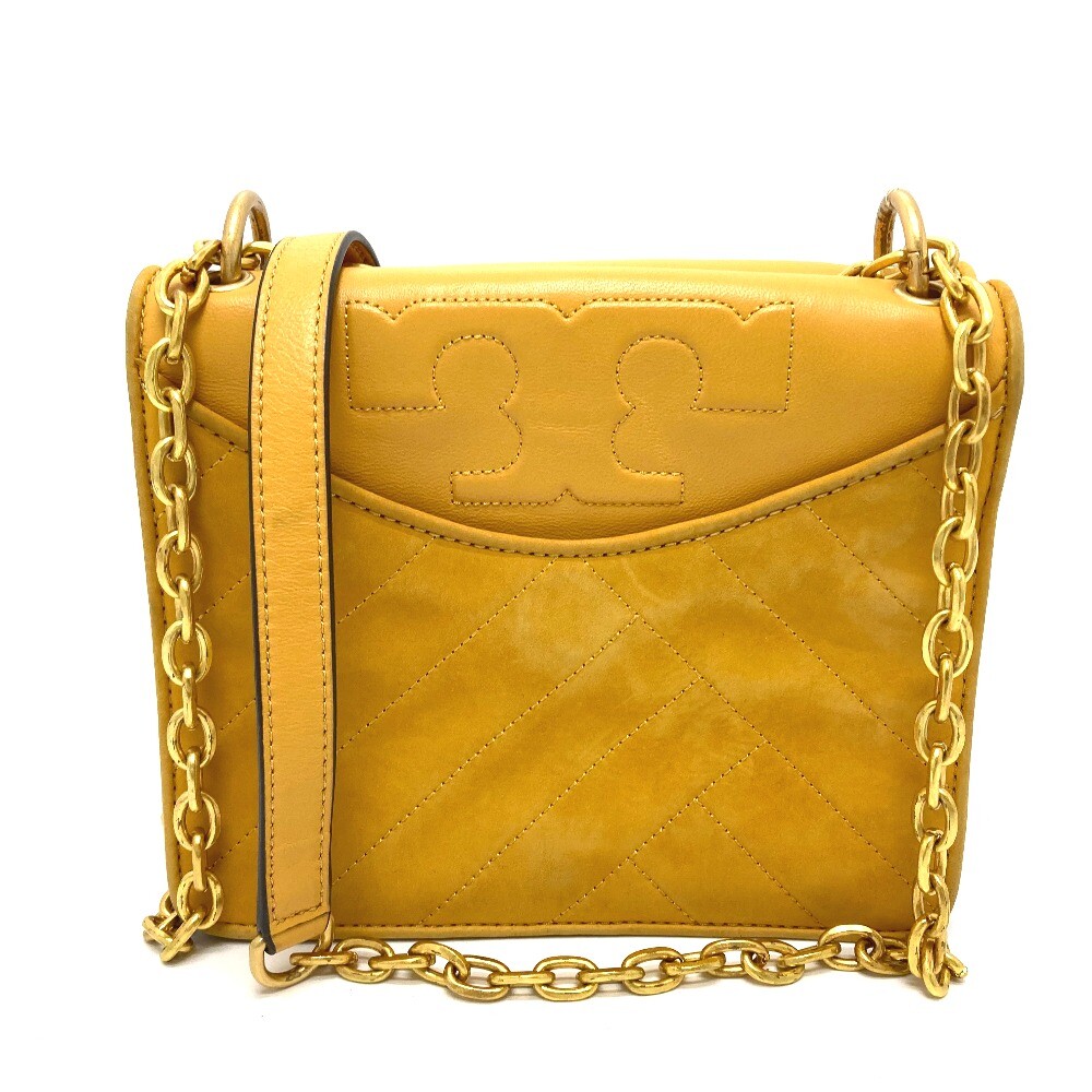 イエローレザー ハンドバッグ FENDI】 ハンドバッグ トップハンドル ロゴバッグ レザー イエロー