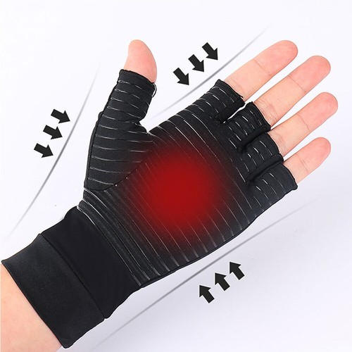 1Pair Copper Arthritis Compression Gloves Hand Support Joint Pain Relief 2023 - Picture 7 of 12