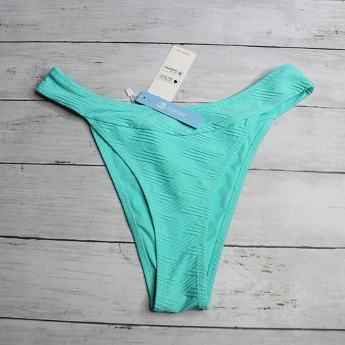 Cupshe Bademode Damen Cheeky Bikini Badehose Größe S Aqua Blau - Bild 8 von 10