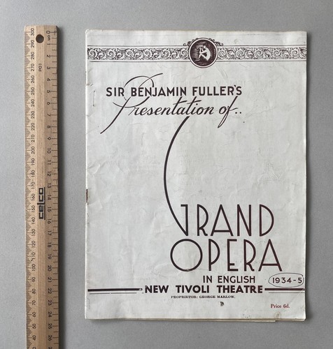 1934-35 Tivoli Sydney Theatre Opera Program - Benjamin Fuller's The Valkyrie - Picture 8 of 8