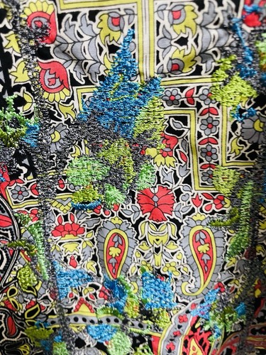 Camisa Robert Graham colorida manga larga con botones talla grande - Imagen 6 de 9