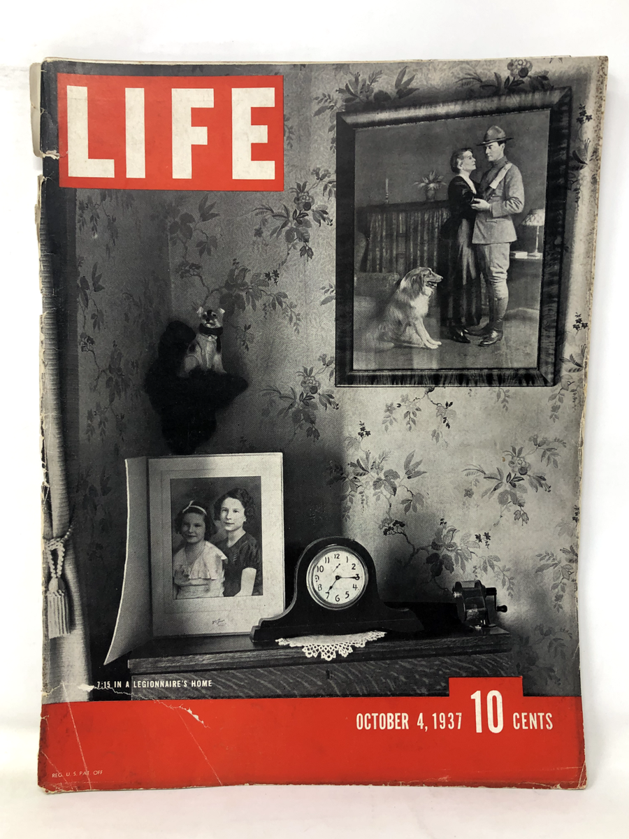 Lot of 8 Vintage Life Magazine 1937 - 1941 World War II