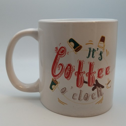 It's Coffee O' Clock Coffee Mug Tea Cup Graphic on Both Sides - Afbeelding 6 van 16