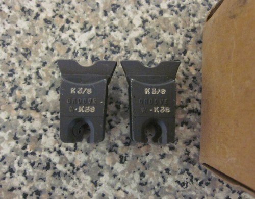New Burndy W-K38 WK38 Index K3/8 W-Die Hydraulic Crimper Crimping Dies Die Set - Picture 2 of 3