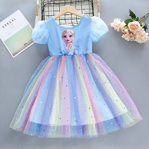 2023 Summer Girls Dresses Cartoon Fashion Princess Toddler Cute Costumes Party - Bild 29 von 29