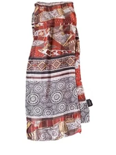 Vintage Cejon 100% Silk Scarf With Geometric Pattern