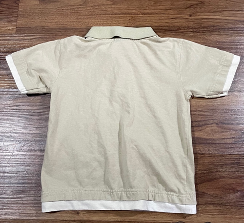 Disney Pixar Cars Lightning McQueen Racing Mater Boys Gray Polo Shirt Size 5 - Picture 4 of 4