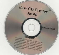 Easy CD Creator for PC  Version 3.01B by Adaptec  1997  CD-ROM