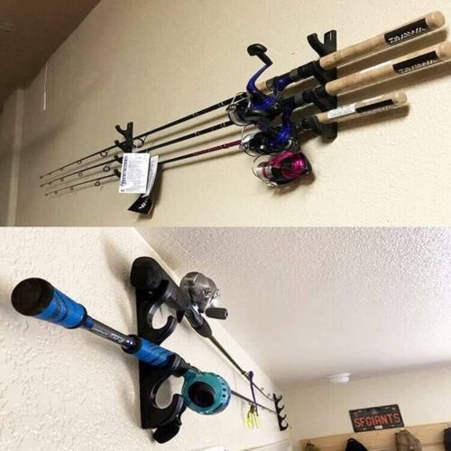 Fishing Rod Storage Rack Holder Horizontal Wall Rod Mounts - Hold 8 Fishing Rods - Picture 6 of 6