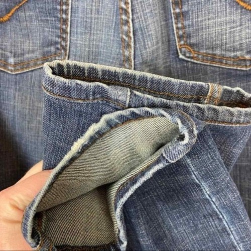 Pantalones de mezclilla Escada deportivos para mujer talla 4 azul lavado medio tiro medio retro lavado medio - Imagen 4 de 8