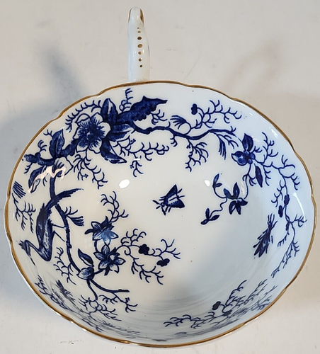 Coulport Kairo blau & weiß Teetasse Gold Zierleiste englischer Knochen China - Bild 7 von 11