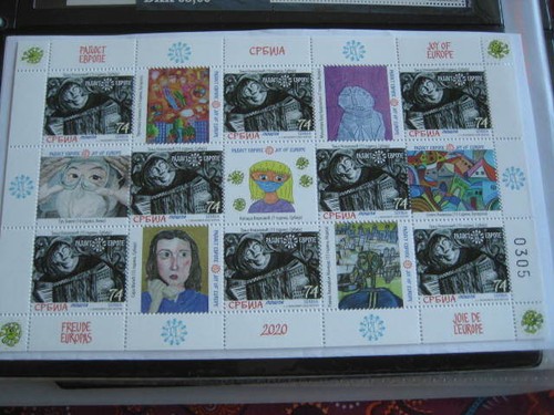 2020 Serbie Mini Feuille sur " Joie D'Europe " Visuel Arts Global Pandemic - MNH - Photo 2/2