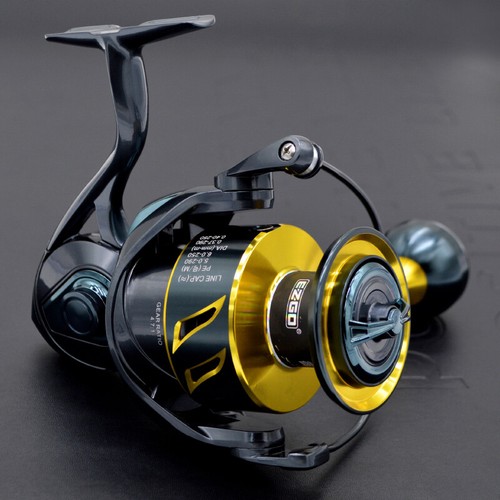 Carrete de pesca giratorio de agua salada 3000 4000 5000 6000 55 lb arrastre 9+1 rodamientos de bolas - Imagen 7 de 9