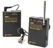 NEW! Azden WLX-PRO Camera Mountable VHF Wireless Microphone System WLX-PRO + i