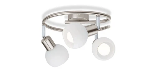 LIVARNO home LED Deckenleuchte, Deckenlampe warmweiß chrom 3er Spirale *besch.VP