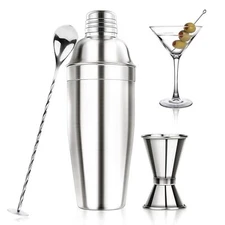 24OZ Cocktail Shaker Set - Cocktail Bar Martini Drink Shaker Set with Strainer,