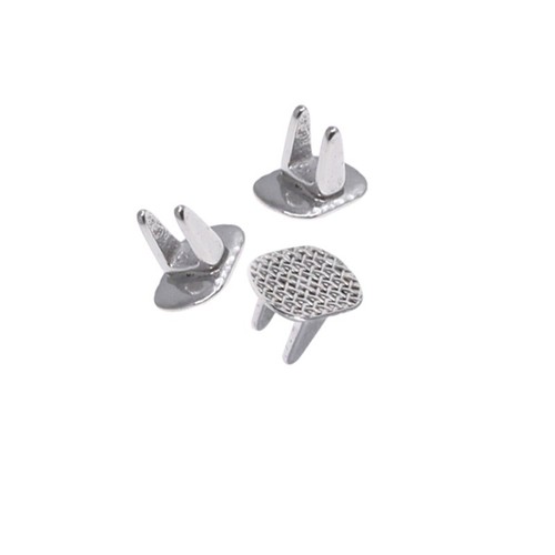 50 Pcs Dental Orthodontics Tongue Tamers Mini Spur Educador Lingual Mesh Base - Picture 2 of 6