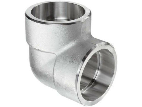90 Degree Elbow 1-1/4" 3000 lb. Forged 304 Stainless Steel Socket Weld Fitting - Picture 4 of 9