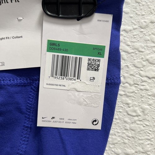 Nike Girls Sportswear High-Waisted Leggings in Lapis/Cashmere. Size XL- NWT - Picture 5 of 5