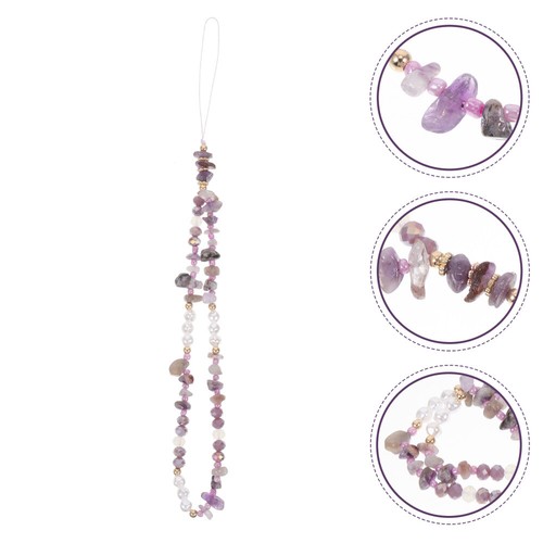 Polymer Clay Beads Keychain Phone Chain Beaded Wrist Strap - 第 9/12 張圖片