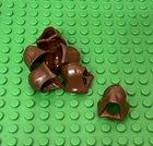 Lego 6 Pieces Reddish Brown Hood / Star Wars / Castle Mini Figures Headgear