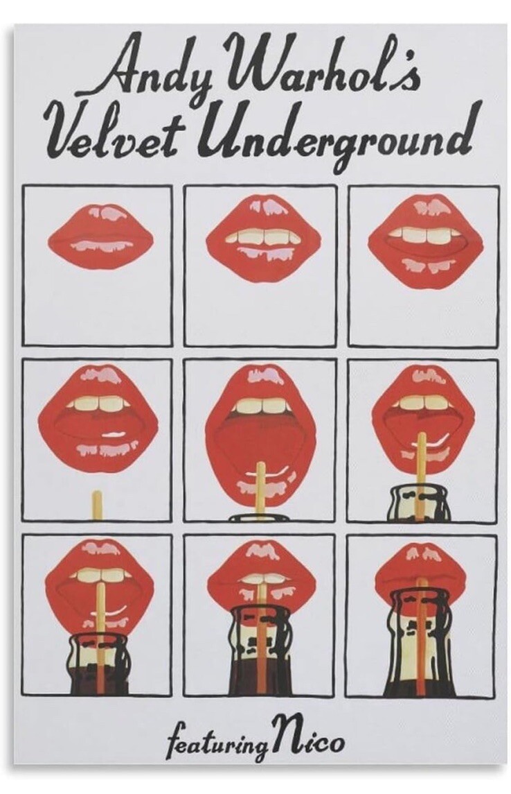 アンディ・ウォーホル ヴェルヴェット・アンダーグラウンド／ポスター　Lips Andy Warhol's Velvet Underground Feat Nico Lips Soda 16.75x24.5