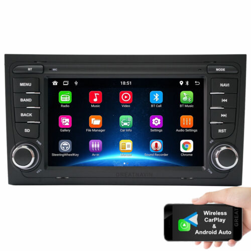 für Audi A4 S4 RS4 SEAT EXEO Autoradio CarPlay GPS Radio Sat Navigator WiFi +BT - Bild 12 von 16