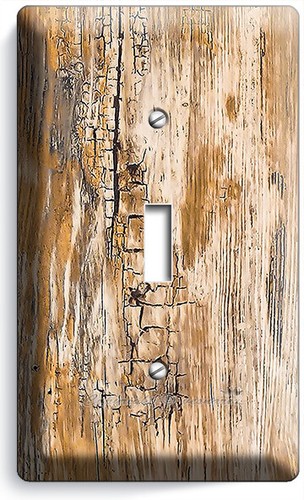 RUSTIKALES STRANDHOLZ GEALTERT ABGENUTZT RISSIGES HOLZ LICHTSCHALTER PLATTE STECKDOSE ZIMMERDEKOR - Bild 3 von 34