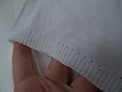Laura Ashley lightweight cap sleeve cotton knit blouse top Size 18 v neck - Picture 9 of 9