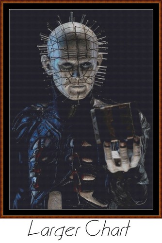 PINHEAD cross stitch pattern (punto cruz) (Hellraiser] - Picture 5 of 5