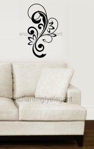 Scroll Embellishments  Swirl Vinyl Decal Wall Stickers Room  