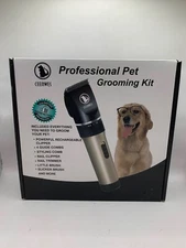 Professional Pet Grooming Tools Kit Dog Cat Clippers Set Rechargeable Quiet