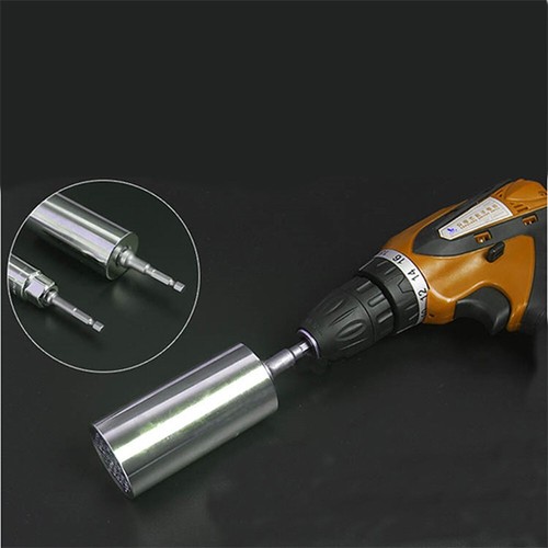 Universal Stahl STECKSCHLÜSSEL Werkzeug 7-19 mm Magic Grip Alligator Adapter Set 0,36 lB - Bild 4 von 7