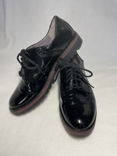 Nine West Black Patent Leather Oliver Shoes, 8.5 With Box - 第 1/10 張圖片