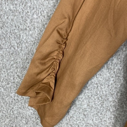 Torrid Studio blazer golden camel brown 3X artsy lagenlook office single button - Picture 13 of 14