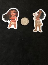 Disney Stickers - Disney Moana Lot of 2 Stickers.