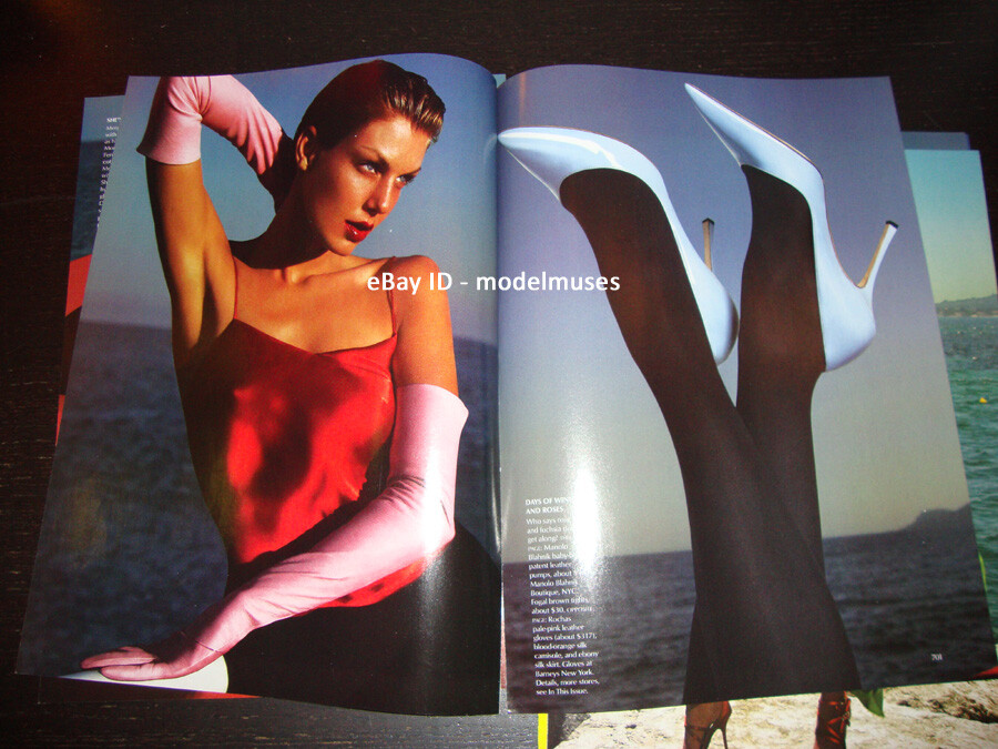 vogue  アンジェラリンドヴァル ANGELA LINDVALL 14-Pg Editorial 'Technicolor Dreams' VOGUE