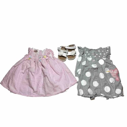 Baby Girl 3 Months 3-6 Month Carter's Summer Shirts Rompers Clothes Lot Bundle - Picture 3 of 18