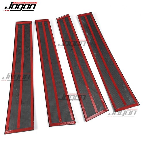Body Side Window B Pillar Cover Trim For Dodge RAM 1500 TRX 2019-2025 Dry Carbon - Picture 7 of 10