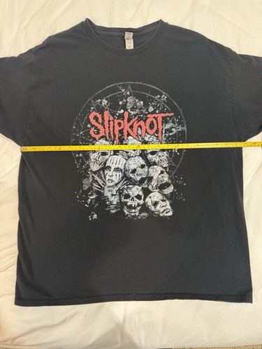 Camiseta Slipknot Heavy Metal Band Vintage Negra Gildan Heavy Corton Mediana - Imagen 4 de 6