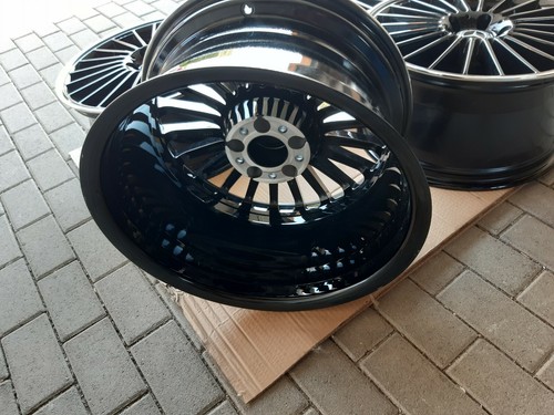 Llantas Mercedes SL 230 AMG ORIGINALES 8.5 J + 9.5 J x 18 PULGADAS negras + borde CNC - Imagen 10 de 12