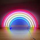 TRIXES Neon Rainbow LED Light Up Sign - Indoor Wall Decoration - USB
