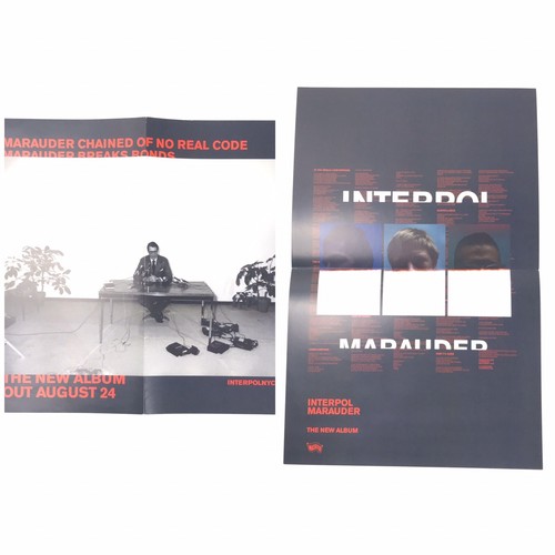 2x INTERPOL Marauder New Album Promotional Ad Poster Small 11”x17” DOUBLE SIDED