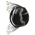 100M Lc-Lc UPC MM 8 Strand Blindé Domaine TPU Optique Brassage Cordon Eau Tête