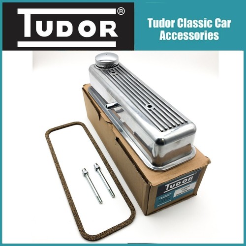Tudor 1500cc Midget / Spitfire Polished Rocker Cover , Gasket , studs & Cap - Picture 2 of 6