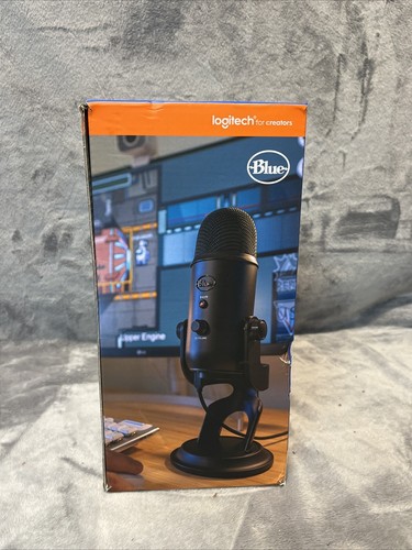 Logitech for Creators Blue Yeti USB Microphone for Gaming, Streaming - Blackout - Picture 2 of 6
